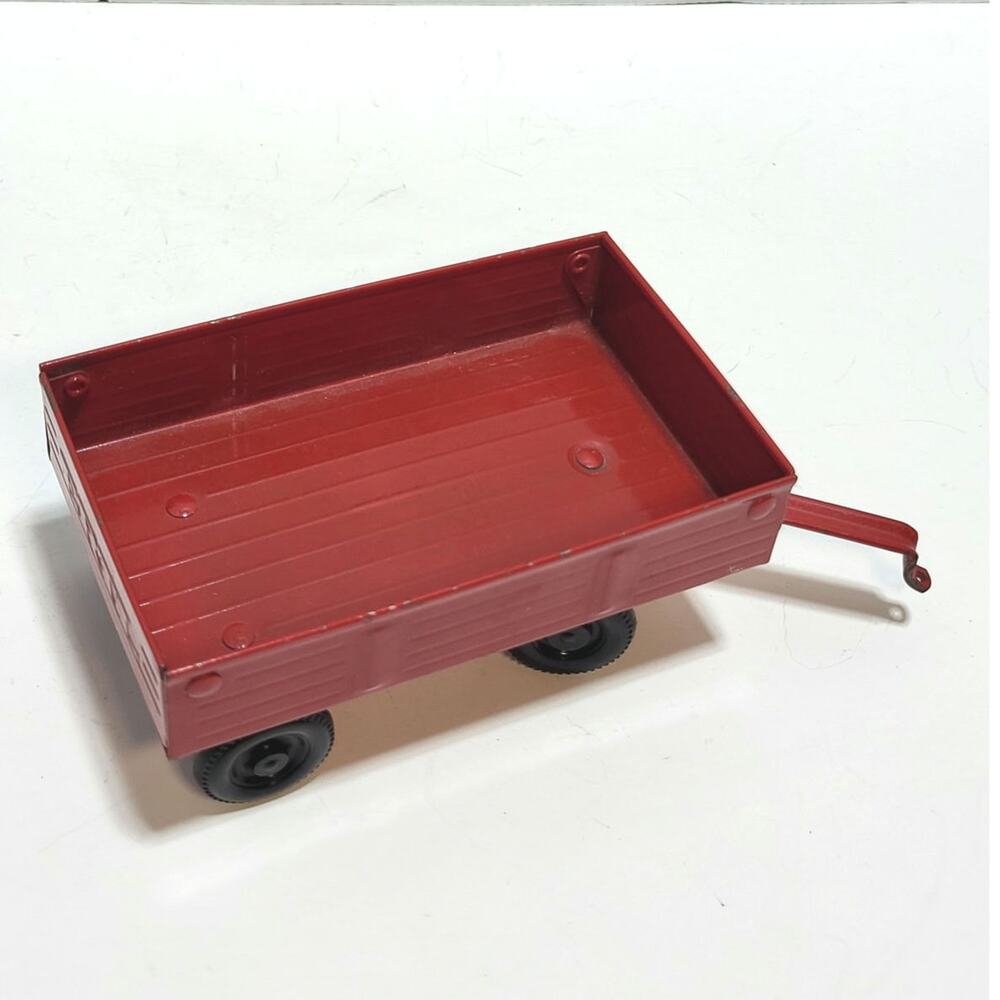 Vintage Ertl Red Metal Trailer Toy 74-7650 Made in USA Dyersville Iowa - Picture 2 of 7